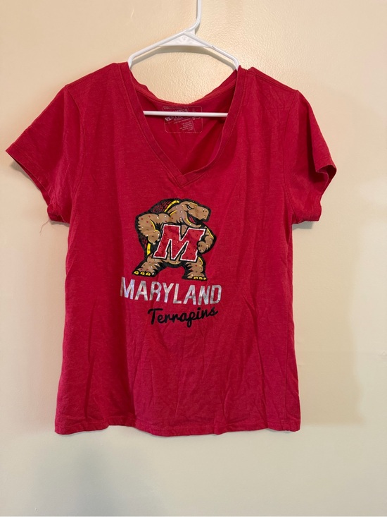 Campus Heritage Tops - Campus Heritage Red T-Shirt with White Printed Label